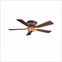 Minka Aire Calais-Flush Mount Fan in Belcaro Walnut