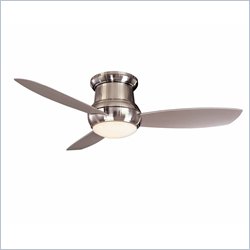 Minka Aire Concept II Wet-Flush Mount Fan in Brushed Nickel Wet
