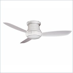 Minka Aire Concept II Wet-Flush Mount Fan in White