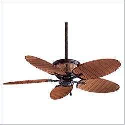 Minka Aire Shangri-La Fan in Vintage Rust/Bamboo