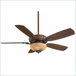 Minka Aire Big Sky Fan in Distressed Koa with Gold Highlights