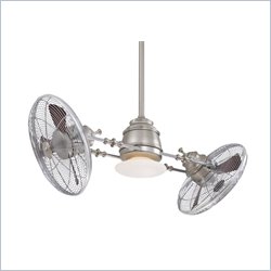 Minka Aire Vintage Gyro Fan in Brushed Nickel/Chrome