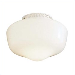 Minka Aire Opal Glass 1 Bulb Universal Light Kit in White