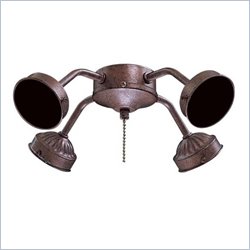 Minka Aire 4 Bulb Universal Ceiling Fan Light Kit in Antique Bronze