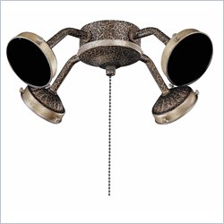 Minka Aire 4 Bulb Universal Ceiling Fan Light Kit in Golden Bronze