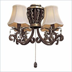 Minka Aire 4 Light Universal Light Kit in Sterling Walnut