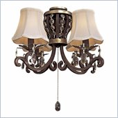 Minka Aire 4 Light Universal Light Kit in Sterling Walnut