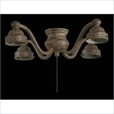 Minka Aire 4 Lamp Universal Ceiling Fan Light Kit in Vintage Rust