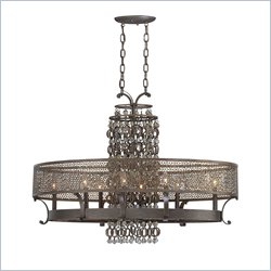 Metropolitan by Minka Ajourer 8 Light Oval Chandelier