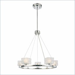 George Kovacs 5 Light Chandelier in Polished Nickel