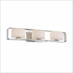 George Kovacs 3 Bath Light in Brushed Aluminum