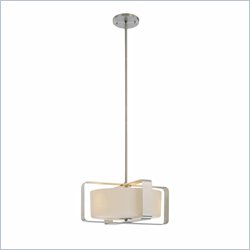 George Kovacs 3 Light Pendant in Brushed Aluminum