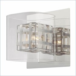 George Kovacs 1 Light Wall Sconce in Chrome with Clear Glass