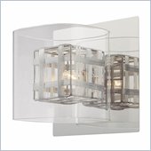 George Kovacs 1 Light Wall Sconce in Chrome with Clear Glass