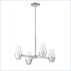 George Kovacs Retrodome 4+4 Light Rod Drop Chandelier