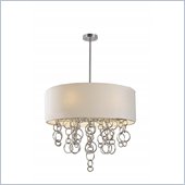 George Kovacs Ringlets 6 Light Rod Drop Pendant
