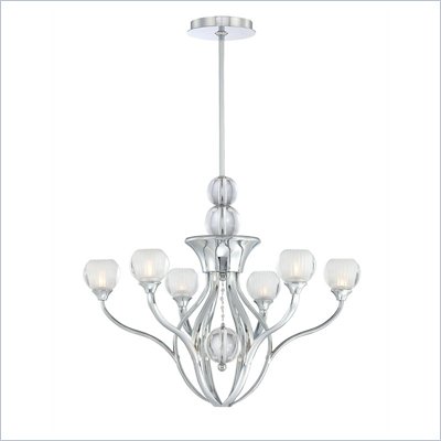 George Kovacs Curvy 6 Light Chandelier