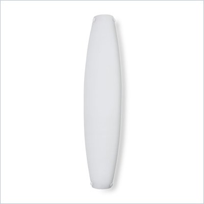 George Kovacs 2 Light Wall Sconce in Chrome with White Glass