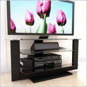Sonax Atlantic 32-52 Inch Flat Panel TV Stand in Black Lacquer Finish