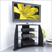 Sonax Florence Contemporary 32-46 Inch Flat Panel TV Stand in Black Lacquer
