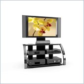 Sonax Milan 3-in-1 Design 52-inch HD TV Stand with Mount in Metal Chrome Finish