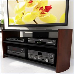 Sonax Milan Wood Veneer 52-inch Flat Panel TV Stand in Cherry Finish