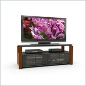 Sonax Berlin Real Wood Uprights TV Stand for 48-68 Inch Flat Panel TVs