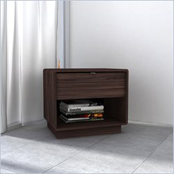 Sonax Manning Contemporary Nightstand in Ebony Pecan