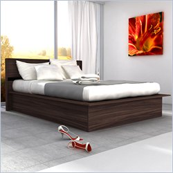 Sonax Manning Queen Platform Bed in Ebony Pecan