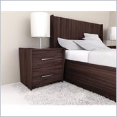 Sonax Pacific Contemporary Nightstand in Ebony Pecan