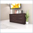 ADD TO YOUR SET: Sonax Pacific Contemporary Wide Dresser in Ebony Pecan