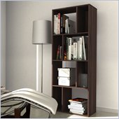 Sonax Contemporary Ebony Pecan Cube Bookcase