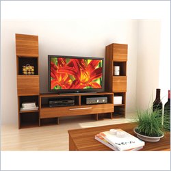 Sonax Contemporary Eternity Entertainment Center in Walnut Finish