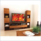 Sonax Contemporary Eternity Entertainment Center in Walnut Finish