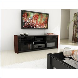Sonax Milan Real Wood Uprights and Glass TV Stand