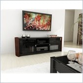 Sonax Milan Real Wood Uprights and Glass TV Stand 