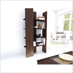 Sonax Contemporary  Ebony Pecan Hollowcore Bookcase