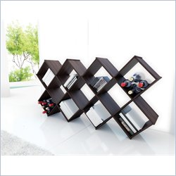 Sonax Contemporary Ebony Pecan Cube Storage