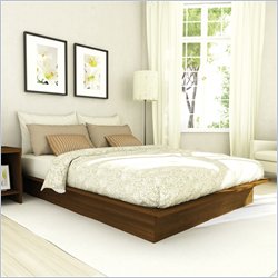 Sonax Contemporary Double Platform Bed in Urban Maple