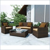 Sonax PT-401 Tri-color Terra Cotta 4 Piece Patio Set