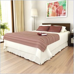 Sonax Brook Hollow Core Queen Bed and Nightstand Set in Urban Maple Best Price