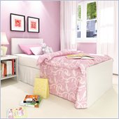 Sonax Brook Hollow Core Single Bed and Nightstand Set with Footboard