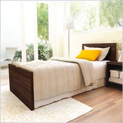 Sonax Brook Single Bedroom Set with Footboard in Ebony Pecan Best Price