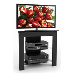 Sonax LX Series 34 Midnight Black TV Component Stand