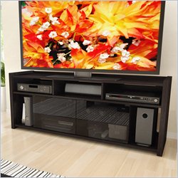 Sonax Granby 60 TV Gaming Console Bench in Ravenwood Black