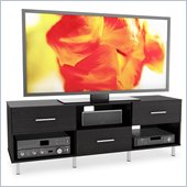 Sonax Sedona 60 3 Drawer TV Component Bench in Ravenwood Black