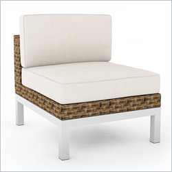 Sonax Beach Grove Armless Chair in Saddle Strap Weave