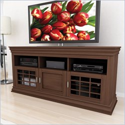 Sonax Carson 64 Wood Veneer TV Stand in Medium Maple Finish