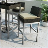 Sonax Lakeside Bar Height Patio Chair in River Rock Black Weave (set of 2)
