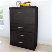 Sonax Willow 5 Drawer Chest in Ravenwood Black